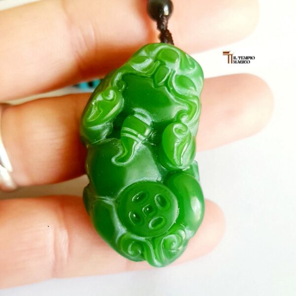 Amuleto in Giada Ganesha