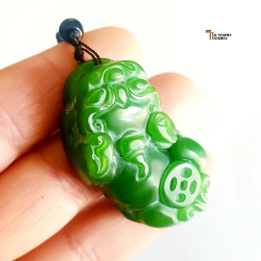 Amuleto in Giada Ganesha