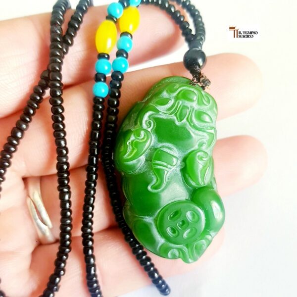 Amuleto in Giada Ganesha