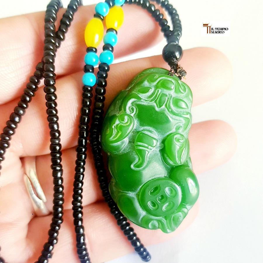 Amuleto in Giada Ganesha