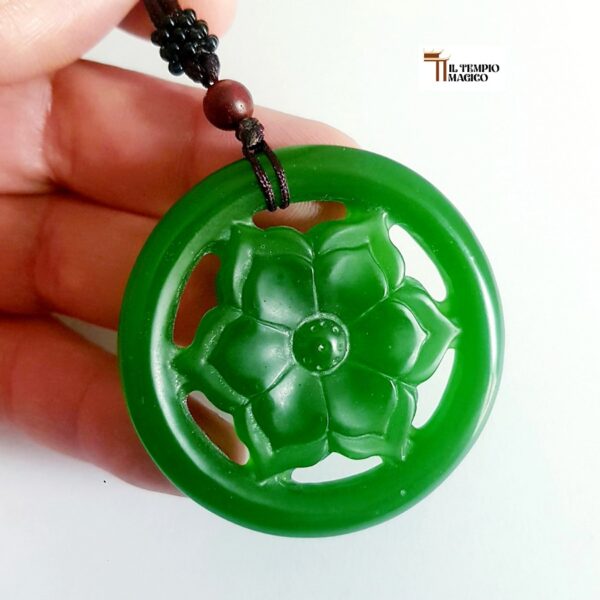 giada verde fiore di loto